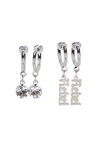 Rebel In Love Earring Set