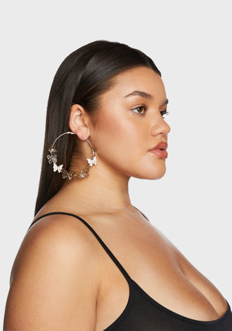 Nature's Princess Hoop Earrings