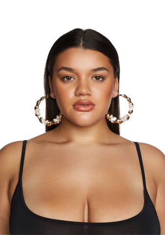 Observant Nature Hoop Earrings