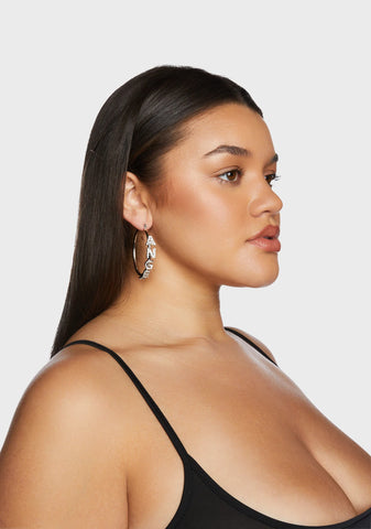Pick Your Side Hoop Earrings
