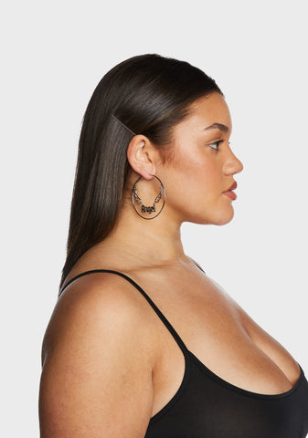 Holier Soul Hoop Earrings