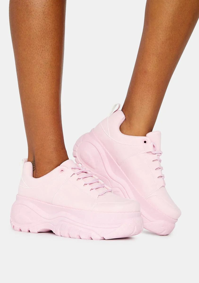 Bubblegum Soar High Platform Sneakers
