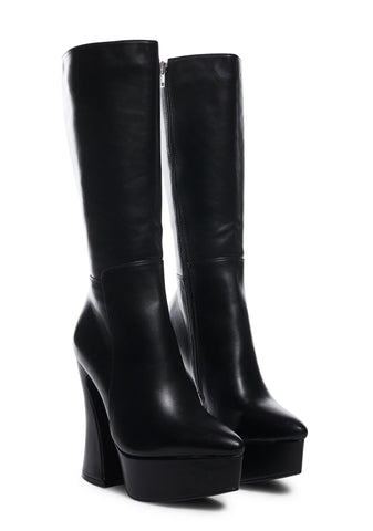 Wide Fit Sketchy Heeled Boots
