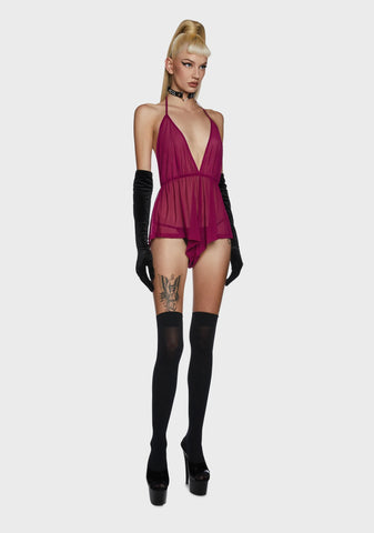 Drifting Memories Sheer Romper