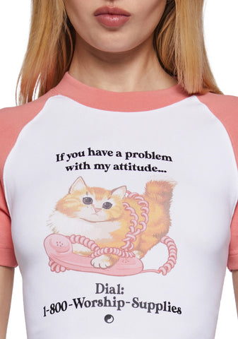 Kitty Kitty Raglan Tee