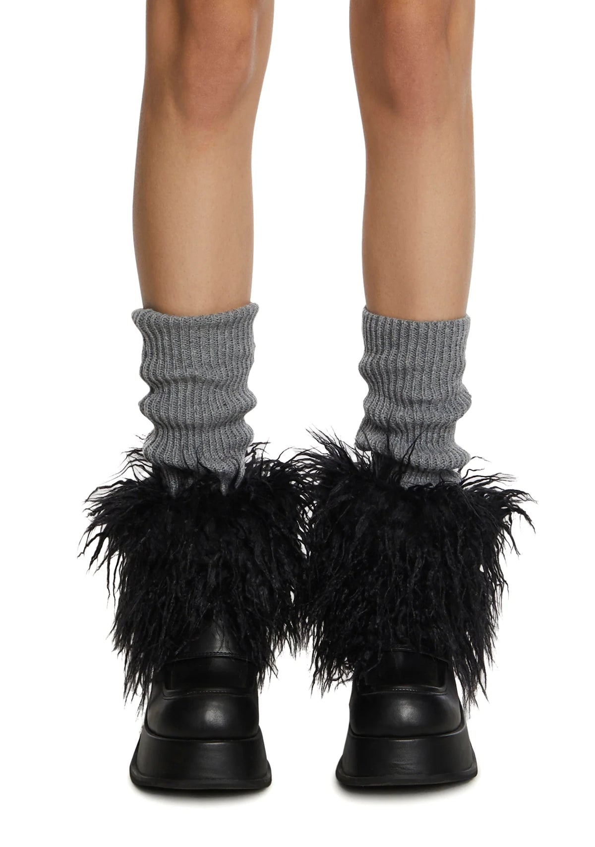 Noir Never Fur-Gotten Leg Warmers