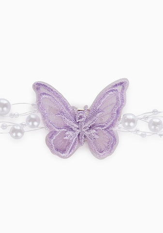 Lavender Fixated On Migration Butterfly Choker