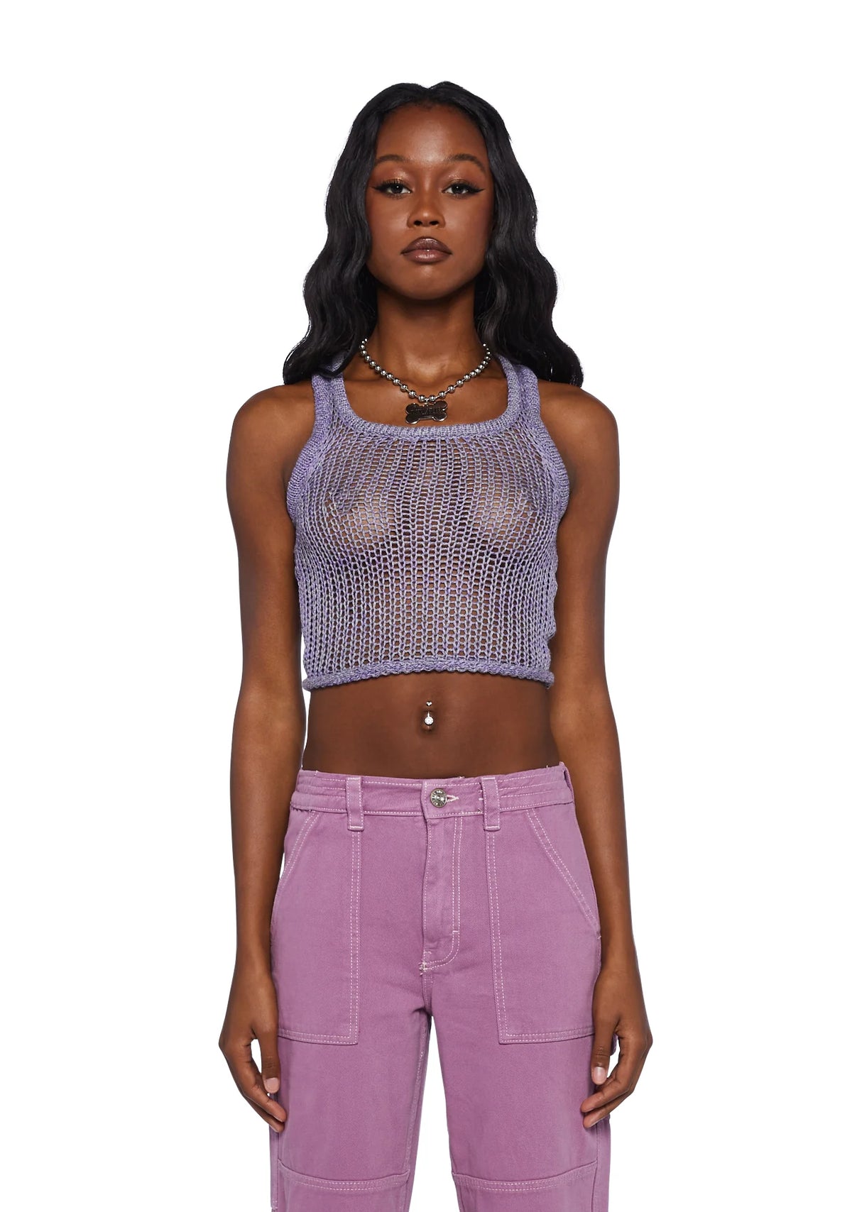 Knitted Scoop Tank Top