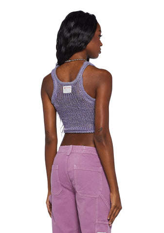 Knitted Scoop Tank Top