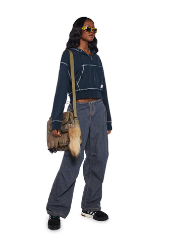 Shrunken Terry Hoodie