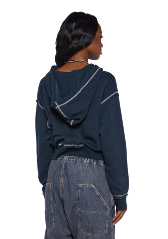 Shrunken Terry Hoodie