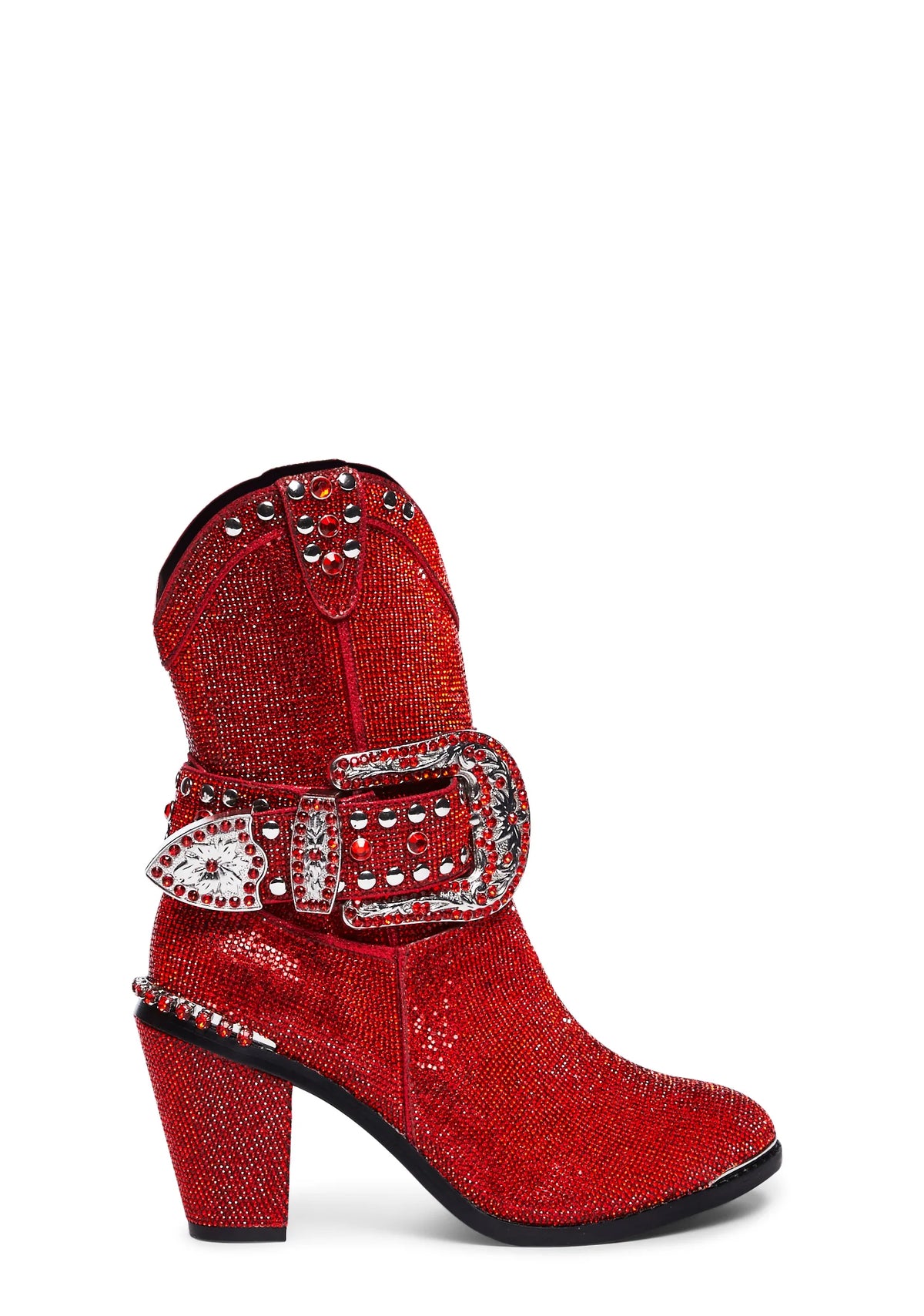 Sheriff Shine Cowboy Boots - Red