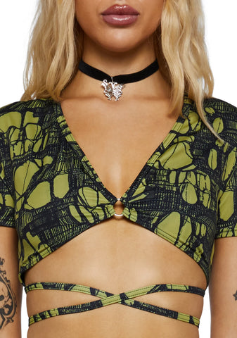 Venom T-Shirt Bikini Top