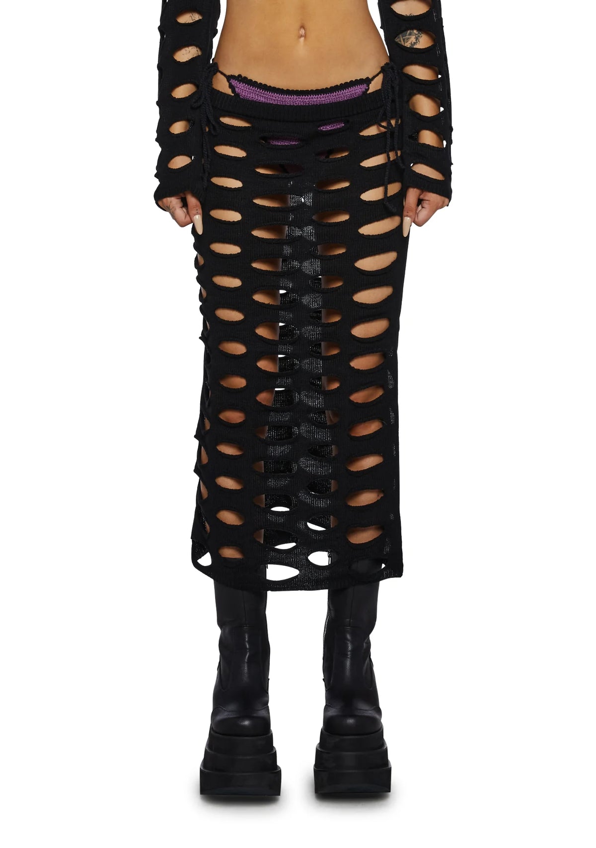 Nightfall Knit Midi Skirt