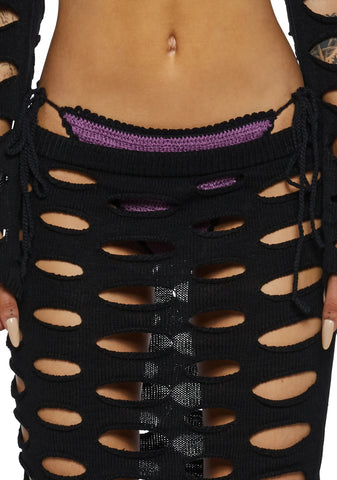 Nightfall Knit Midi Skirt