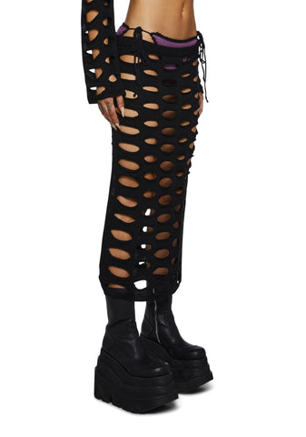 Nightfall Knit Midi Skirt