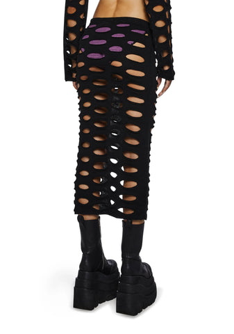 Nightfall Knit Midi Skirt