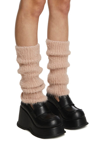 Warm N' Fuzzy Leg Warmers - Blush