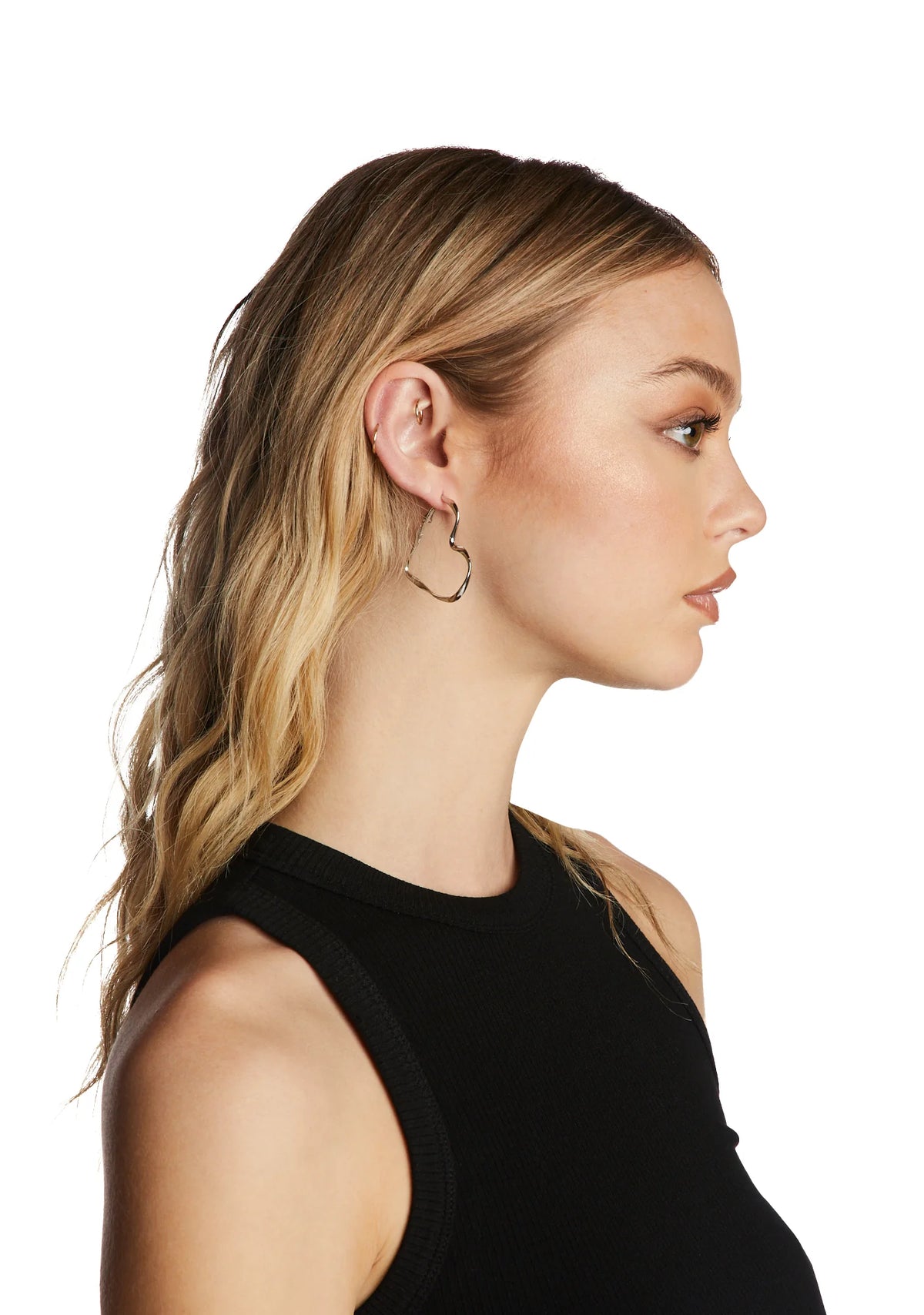 Adoration Time Heart Earrings