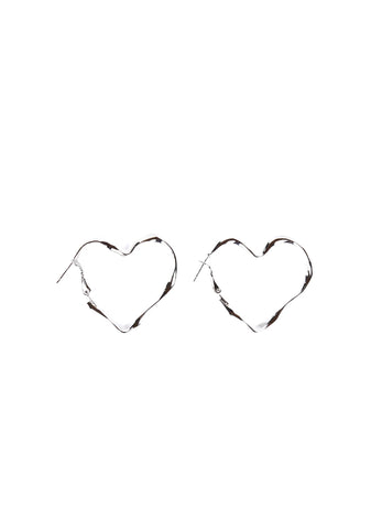 Adoration Time Heart Earrings