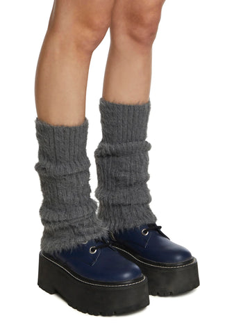 Warm N' Fuzzy Leg Warmers - Gray