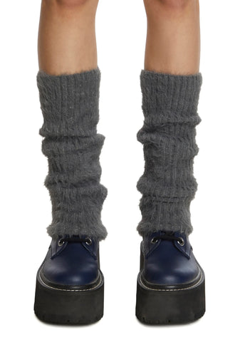 Warm N' Fuzzy Leg Warmers - Gray