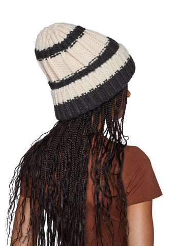 Warm Baby Knit Beanie - Cream