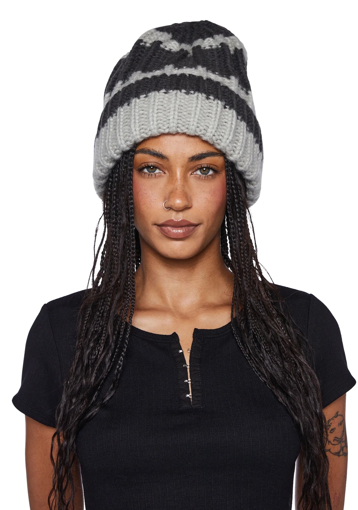 Warm Baby Knit Beanie - Gray