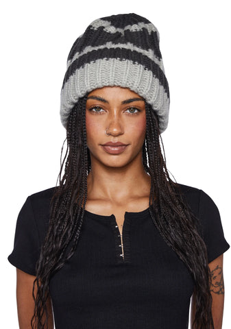 Warm Baby Knit Beanie - Gray