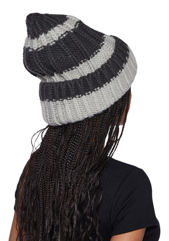 Warm Baby Knit Beanie - Gray