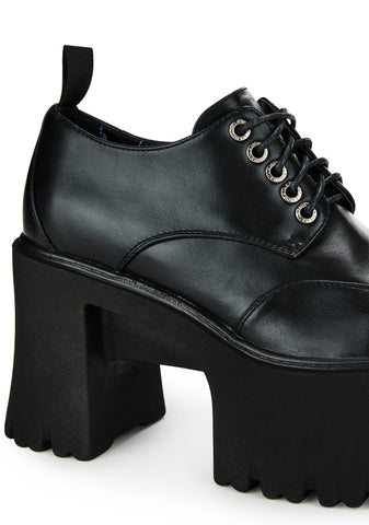 Turn Back Platform Oxfords
