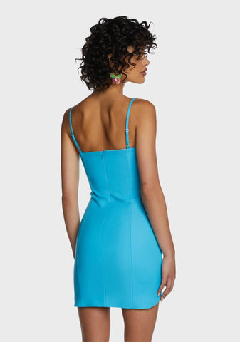 Unreal Romance Mini Dress - Blue