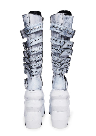 Never A Sellout Platform Boots - White