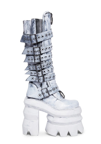Never A Sellout Platform Boots - White