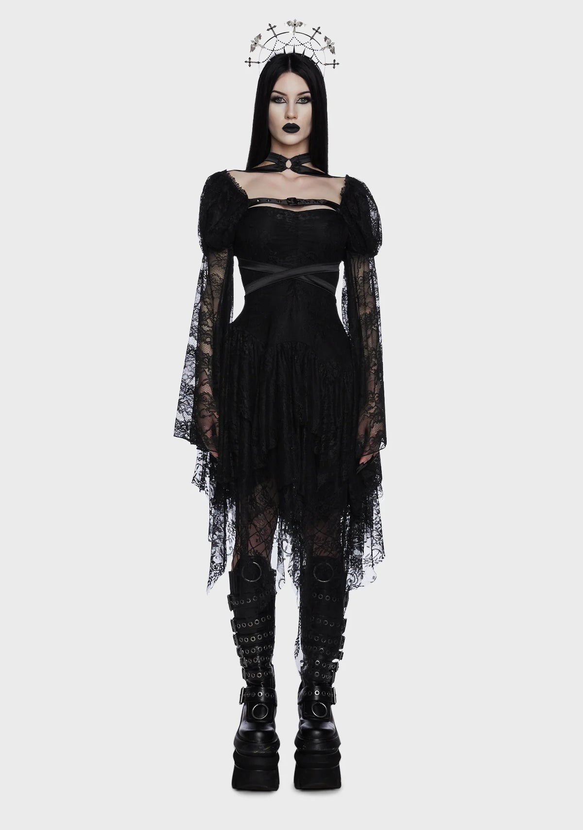 Somber Soul Bondage Harness - Black