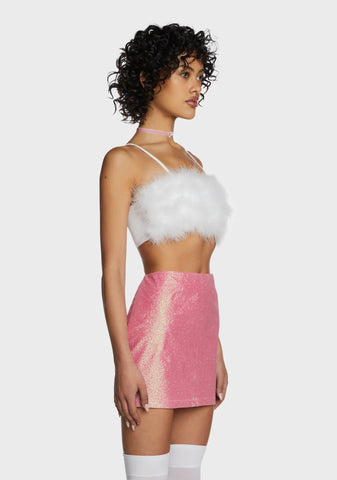 Lala La Fleur Boob Tube - White