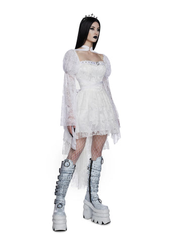 Somber Soul Bondage Harness - White