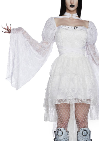 Somber Soul Bondage Harness - White