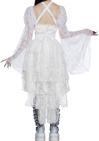 Somber Soul Bondage Harness - White