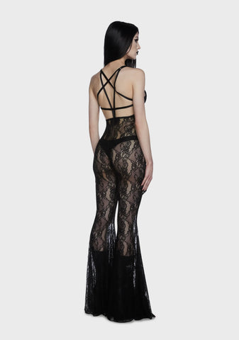 Alluring Darkness Lace Catsuit