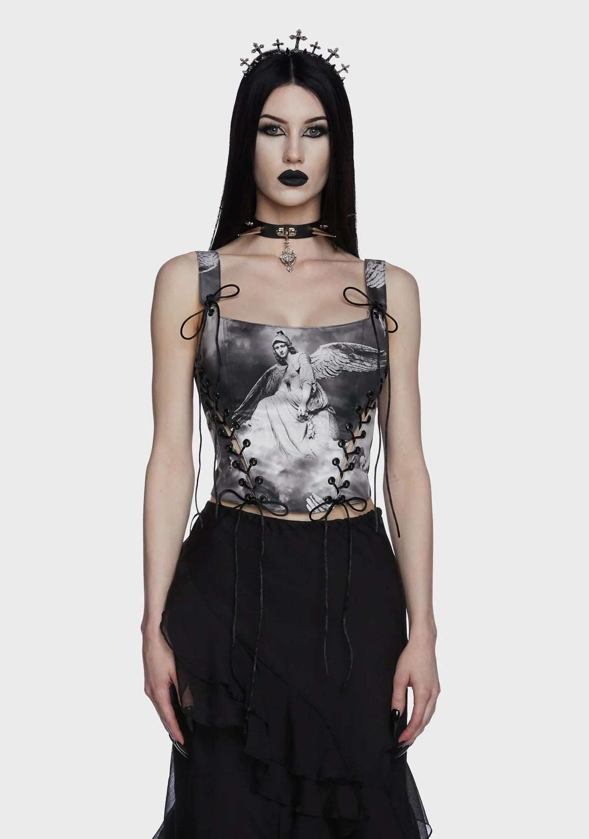 Revenant Faces Bustier Top