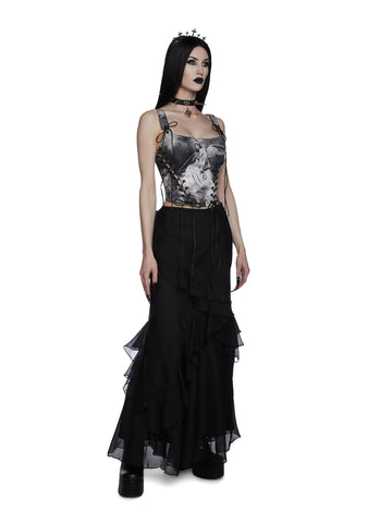 Revenant Faces Bustier Top