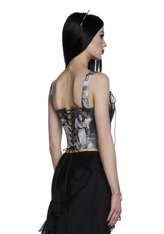 Revenant Faces Bustier Top