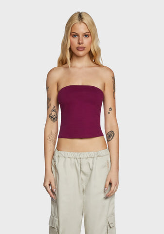 Shae Bandeau Top - Dark Pink