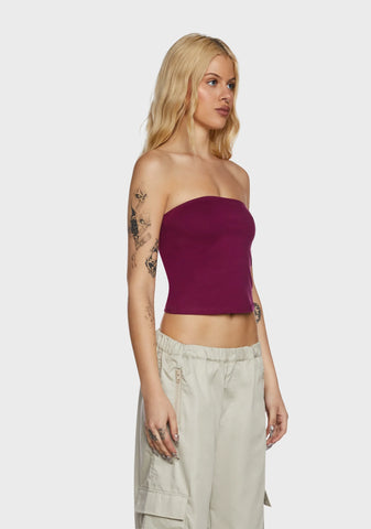 Shae Bandeau Top - Dark Pink