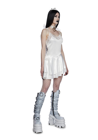 Seraphs And Sinners Mini Dress - White