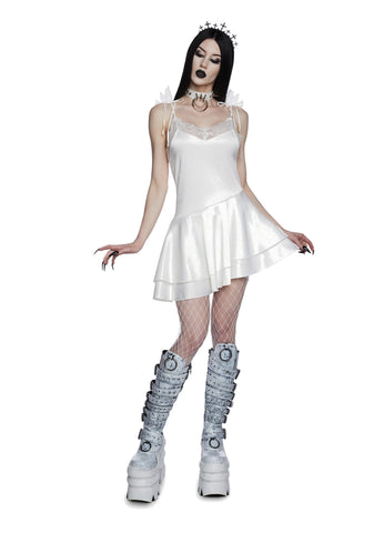 Seraphs And Sinners Mini Dress - White