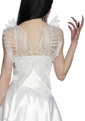 Seraphs And Sinners Mini Dress - White