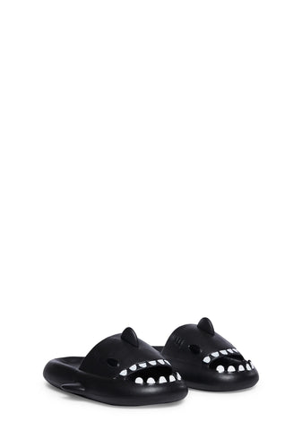 Sharp Tooth Slide Sandals