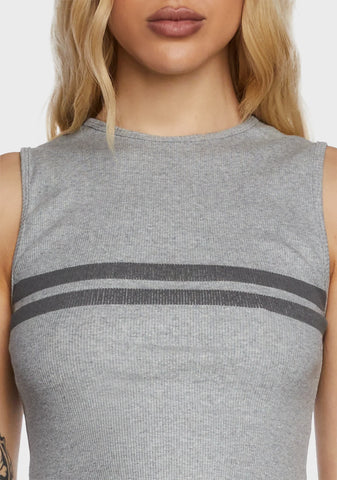 Monlo Vest Top - Gray